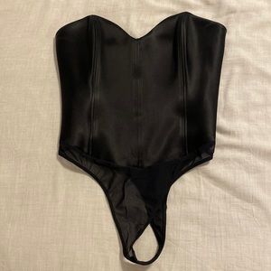 Black corset bodysuit